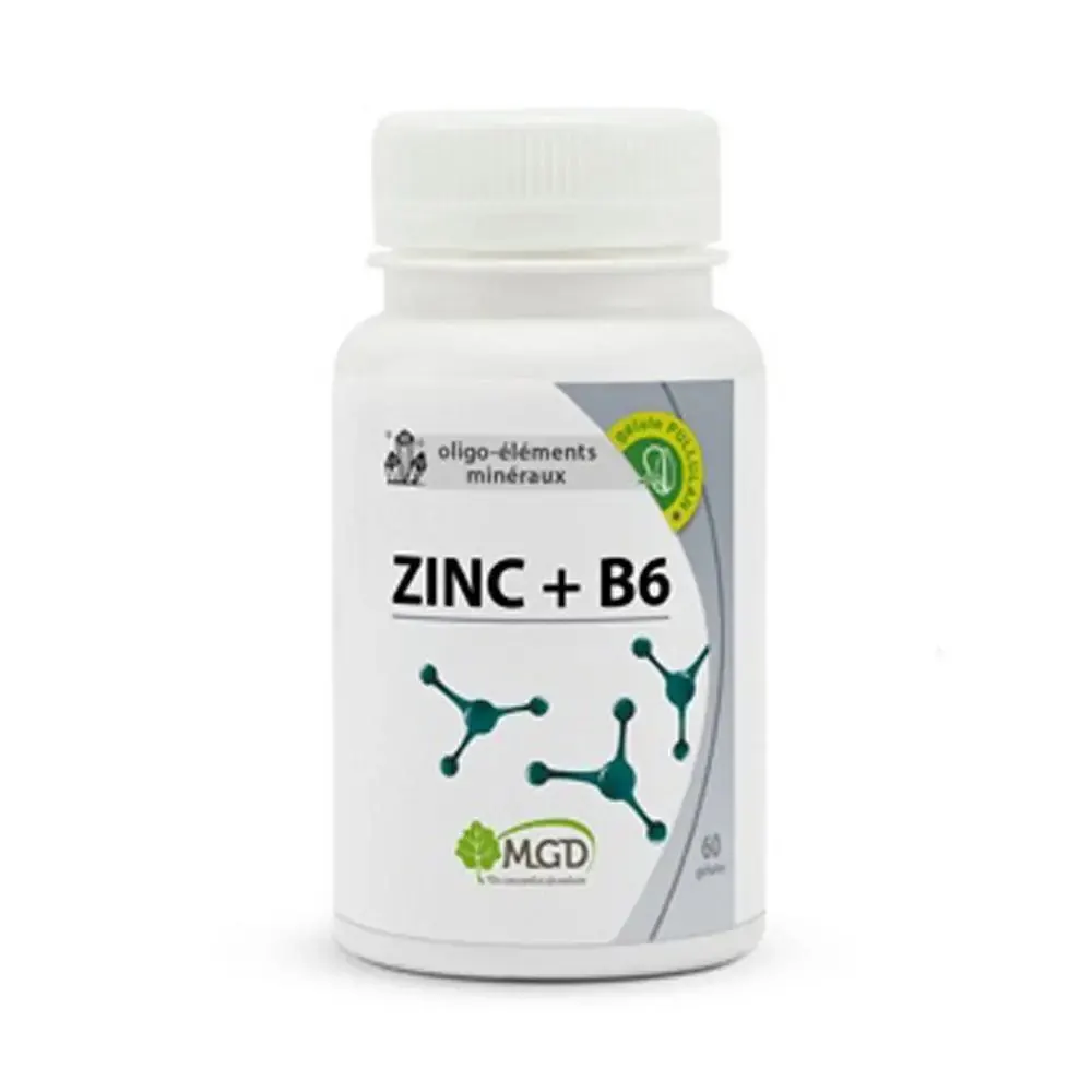 Mgd Nature Zinc+ B6 60 كبسولة