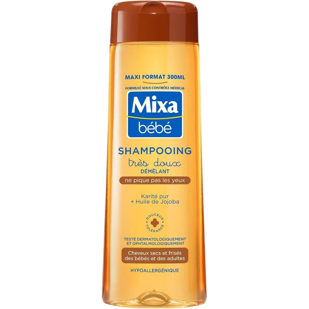 Mixa Bébé Shampoing Démêlant Très Doux Karité 300 ML