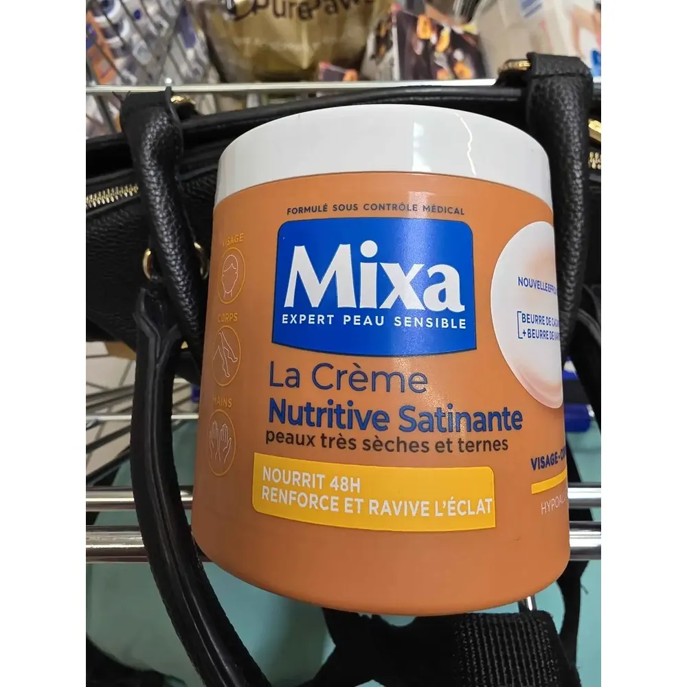 MIXA CRÈME NUTRITIVE SATINANTE PEAUX METISSEES TRES SECHES ET TERNES 400ML
