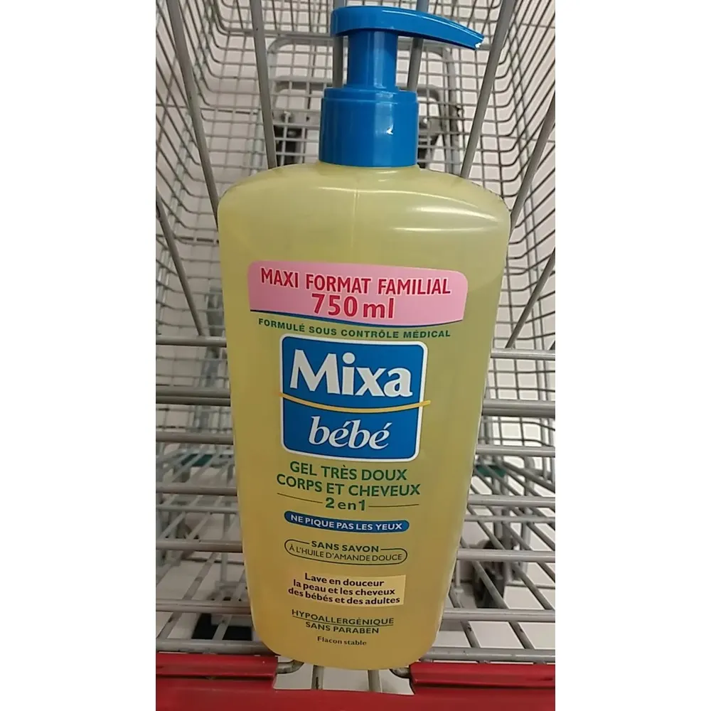 Mixa Gel Très Doux 2 En 1 Corps Et Cheveux 400ml