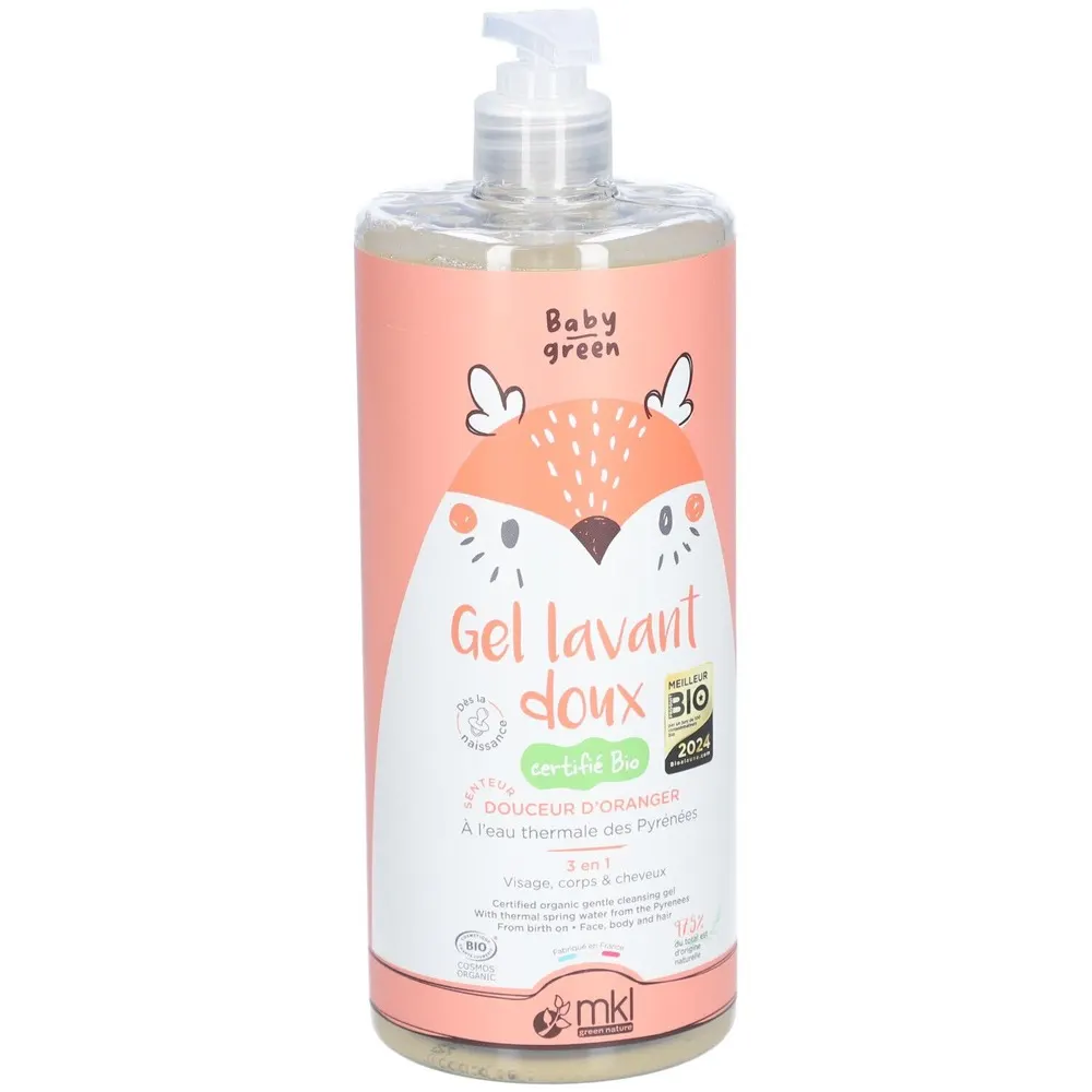 MKL Baby Green جل غسول لطيف 1 لتر