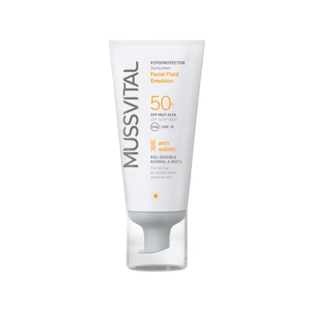 Mussvital Facial Fluid Emulsion SPF50+ مضاد للشيخوخة 50 مل