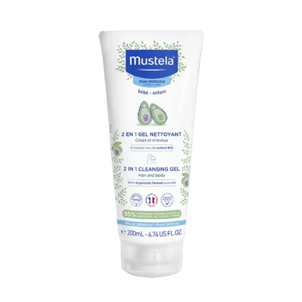 Mustela gel nettoyant 2 en 1 – 200 ml