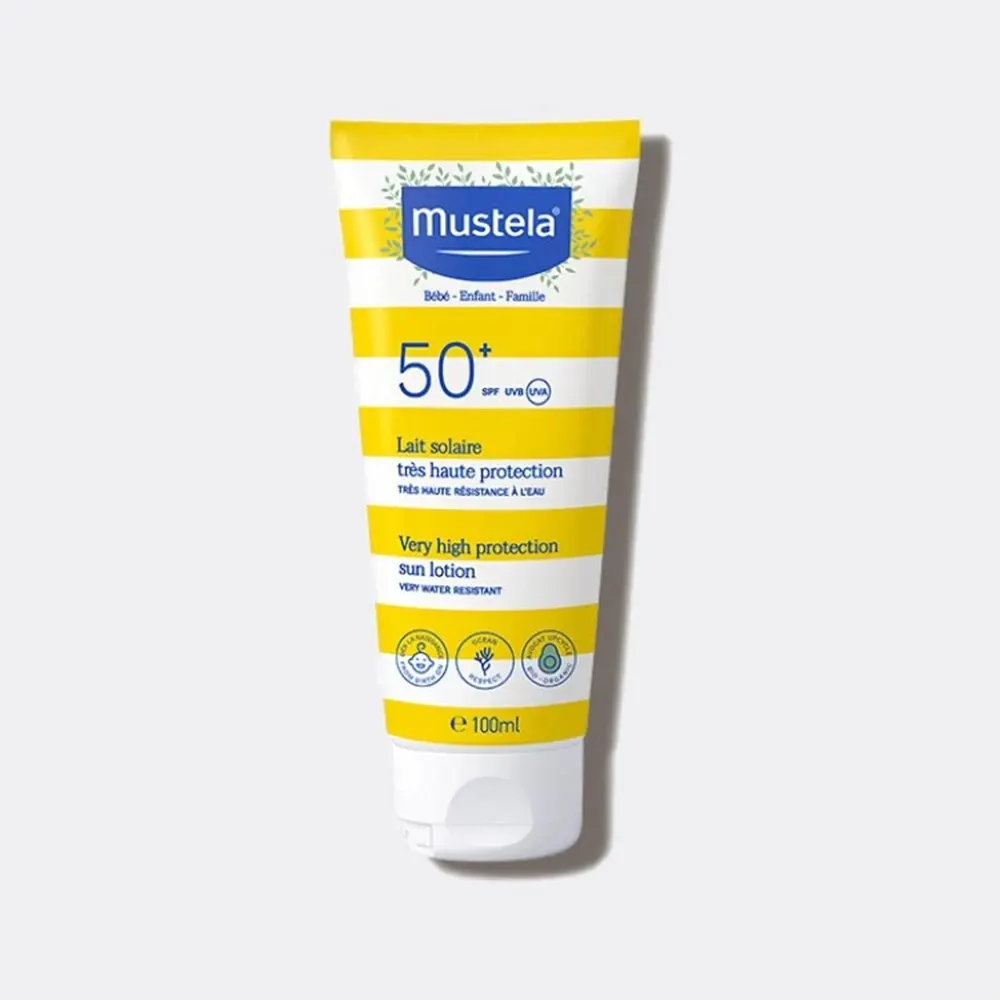 Mustela حليب واقٍ من الشمس حماية عالية جداً SPF 50+ 100 مل