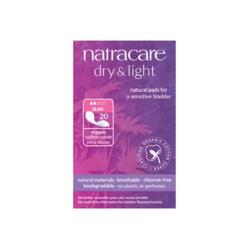 Natracare فوط صحية Dry and Light Slim 20 وحدة