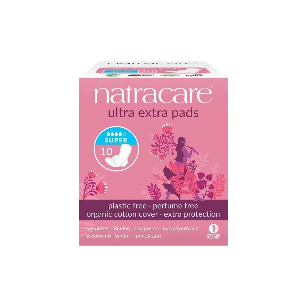 Natracare فوط صحية Ultra Extra Super 10 وحدات