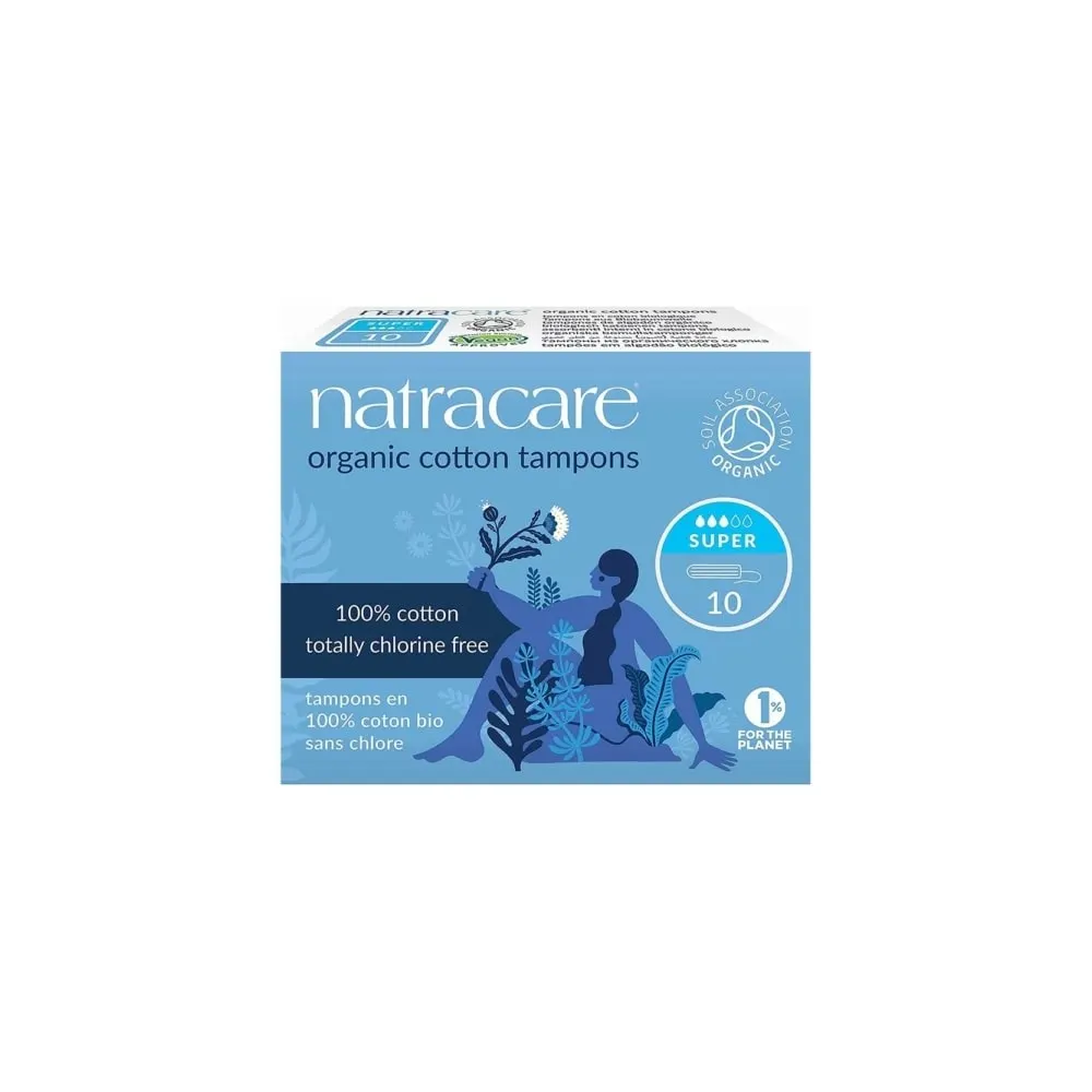 Natracare تامبون عادي بدون قطّارة 10 وحدات