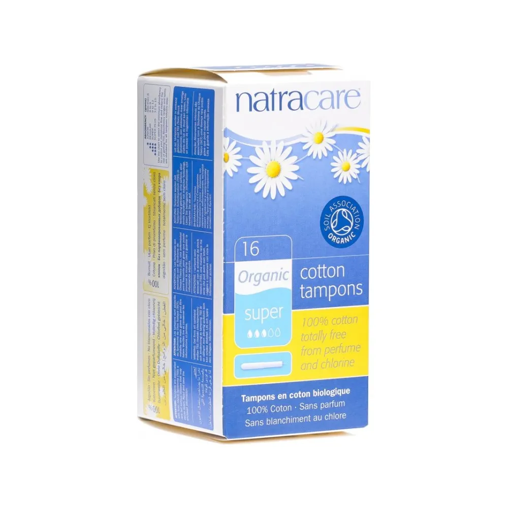 Natracare تامبون Super مع قطّارة 16 وحدة