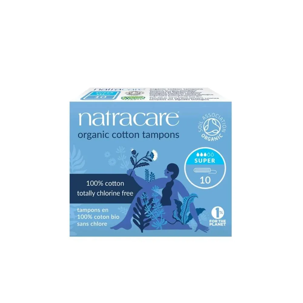 Natracare تامبون Super بدون قطّارة 10 وحدات