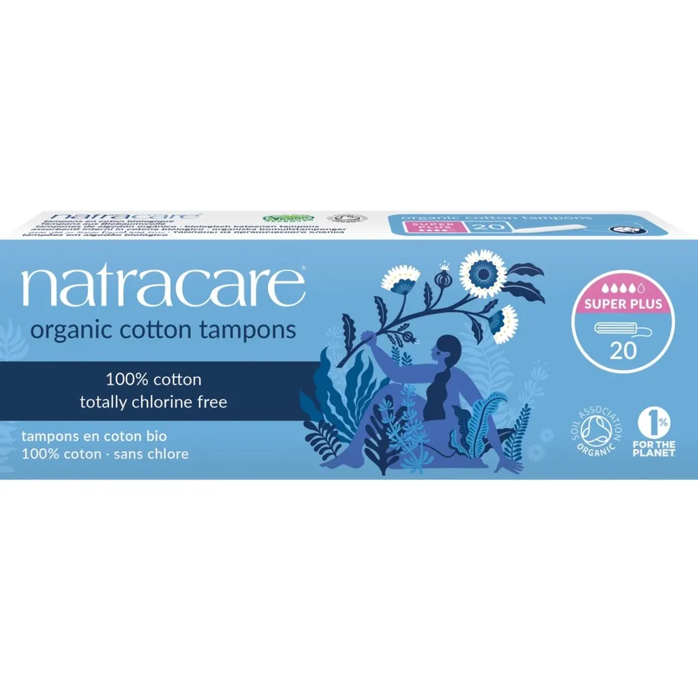 Natracare تامبون Super بدون قطّارة 20 وحدة