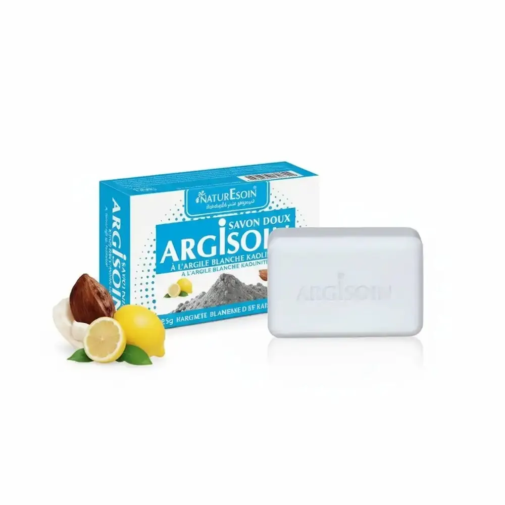 Nature Soin Argisoin صابون لطيف بالطين الأبيض 125 غ