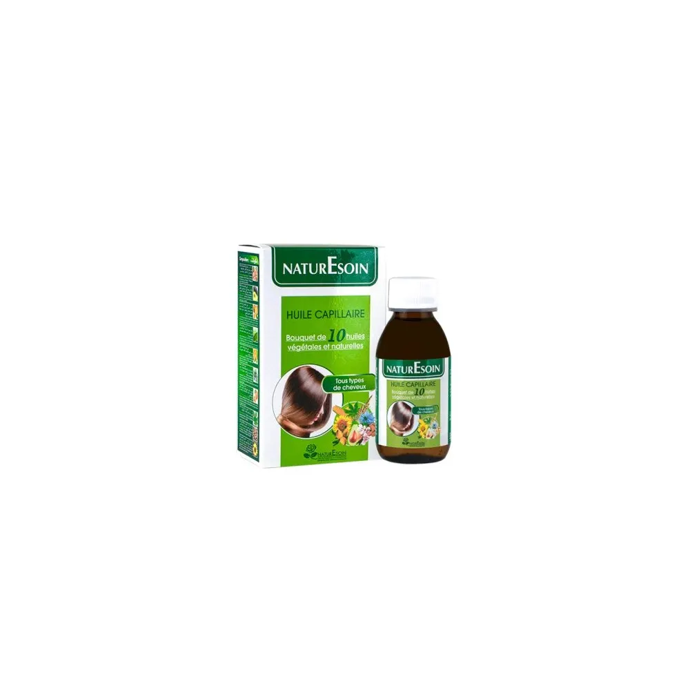 NaturEsoin Huile cheveux 10 huiles végétales 125 ml