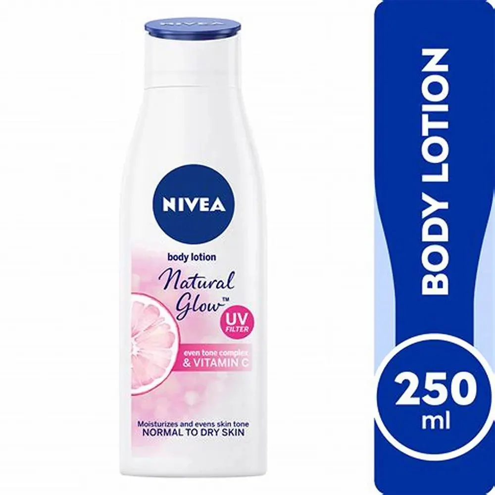 NIVEA Body Lotion Natural Glow 250ml – Lait Hydratant Illuminateur pour Peau Douce et Lumineuse