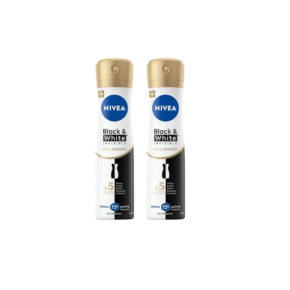NIVEA DÉODORANT BLACK & WHITE SILKY SMOOTH 72H 200ML