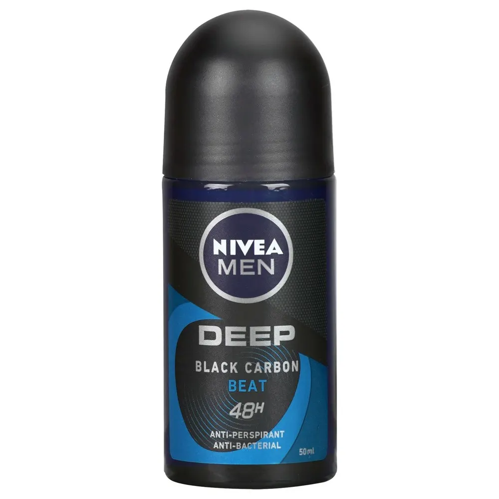 NIVEA DÉODORANT ROLL-ON MEN 50ML DEEP BLACK CARBON BEAT