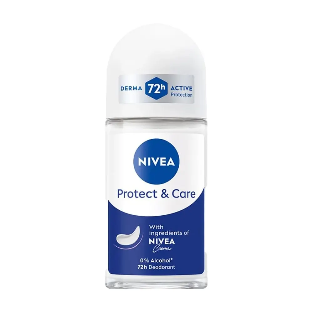 NIVEA مزيل عرق رول-أون Protect & Care 72 ساعة 50 مل