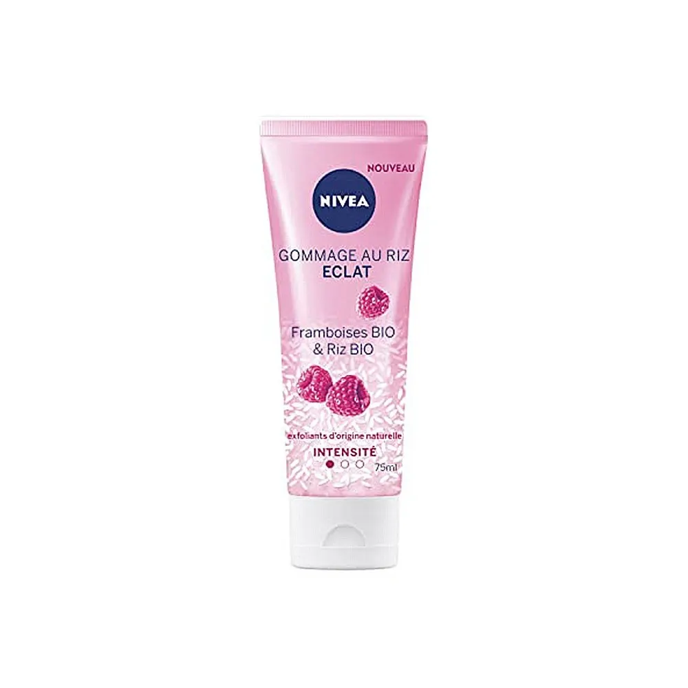 Nivea مقشر بالأرز Eclat توت العليق العضوي والأرز العضوي 75 مل