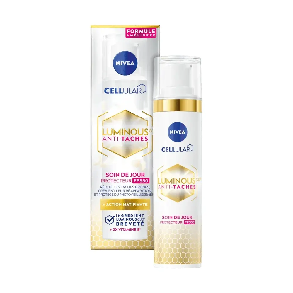 NIVEA Luminous 630 عناية الليل للوجه ضد البقع Anti-Spot وموحد للون البشرة 50 مل