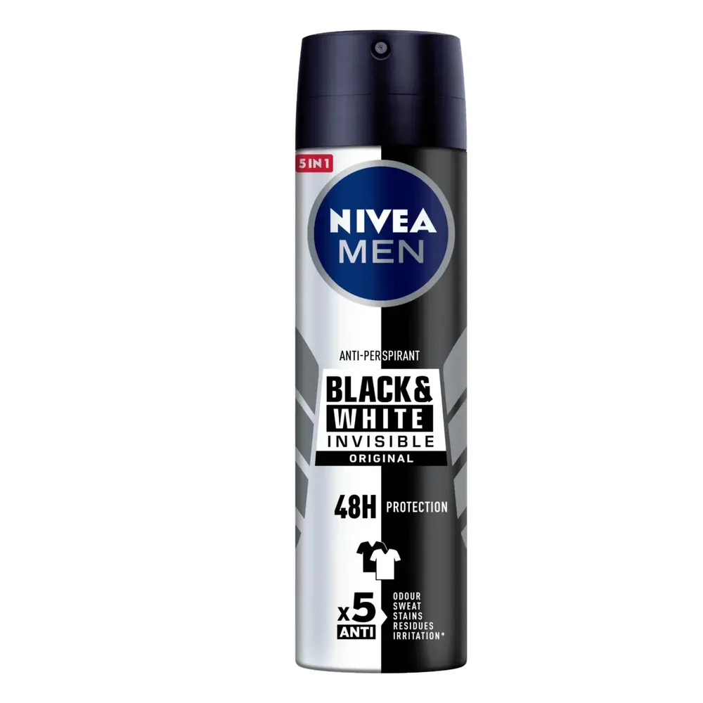 NIVEA MEN Black & White Invisible Fresh مزيل عرق بخاخ 200 مل