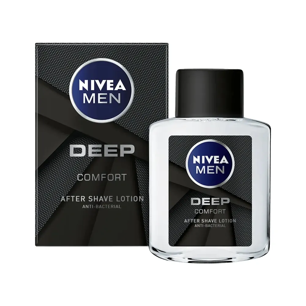 NIVEA MEN Deep Comfort After Shave Lotion 100ml – Apaise, Purifie & Protège la Peau Après le Rasage