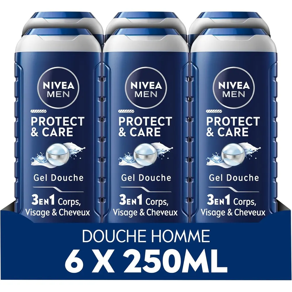 NIVEA MEN جل استحمام 3 في 1 Ultra منظف للجسم والوجه والشعر 250 مل