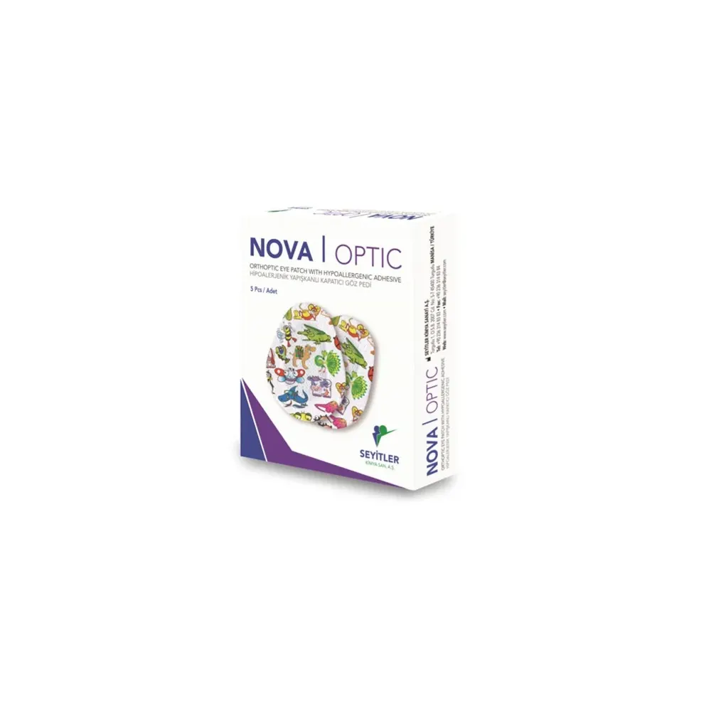 NOVA OPTIC Coussinets oculaires orthoptiques à motifs 5 Pcs