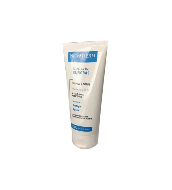 Novaderm Soin lavant surgras 200ml
