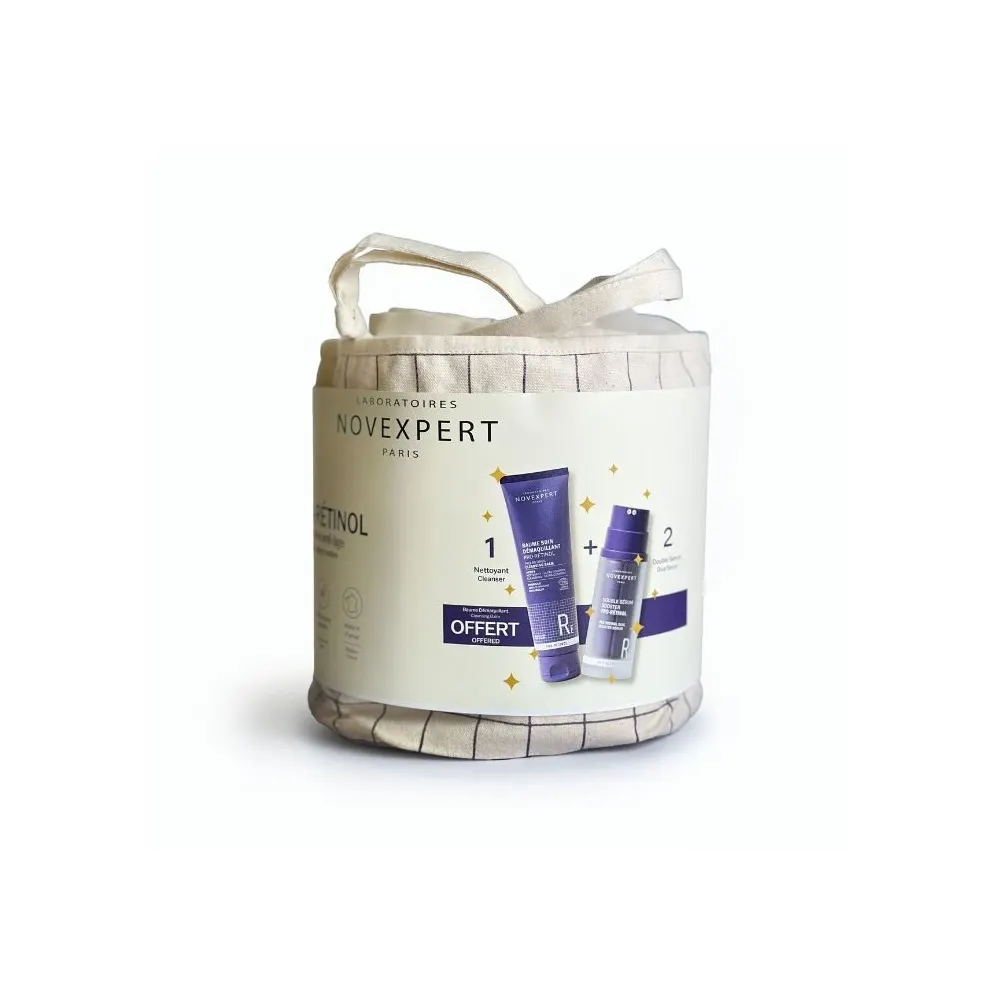 NOVEXPERT روتين مضاد للشيخوخة Double Sérum Booster Pro-Rétinol 30 مل = Cleansing Balm 150 مل
