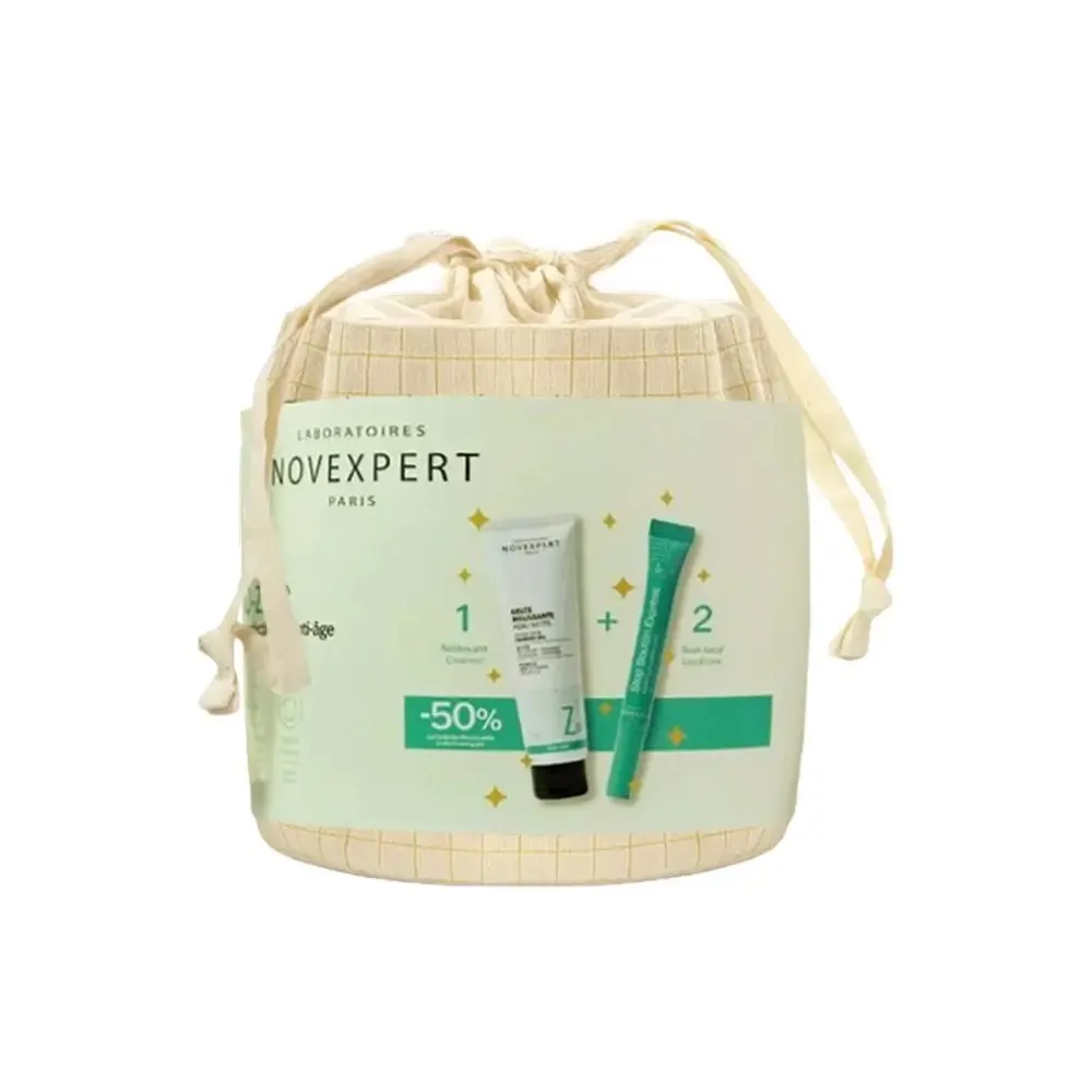 NOVEXPERT PACK TRIO-ZINC STOP BOUTON 7 ML + GELÉE MOUSSANTE 150