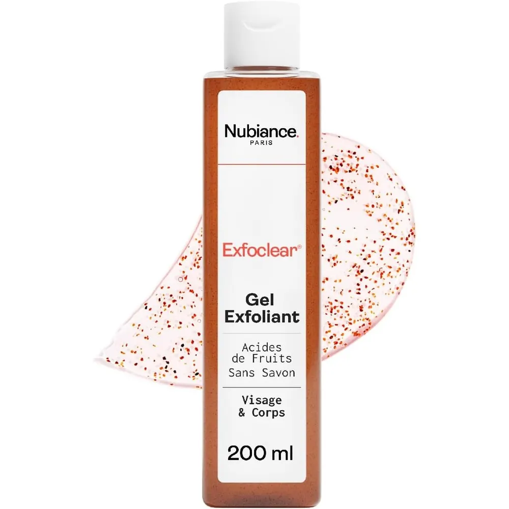 Nubiance Exfoclear Gel Exfoliant Gommage Visage & Corps Aux AHA 200ml