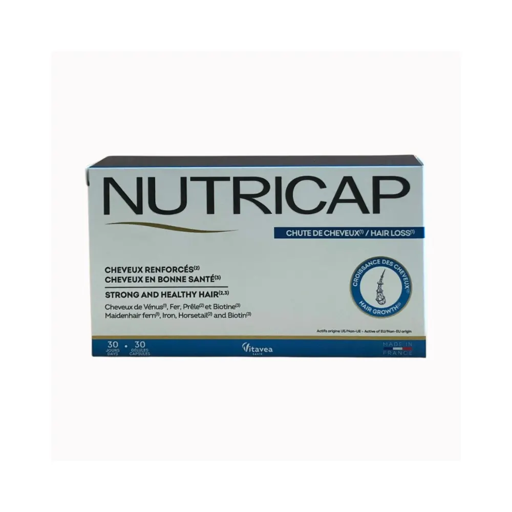 Nutricap Anti-Chute 30 كبسولة - مكمل مقوٍّ للشعر