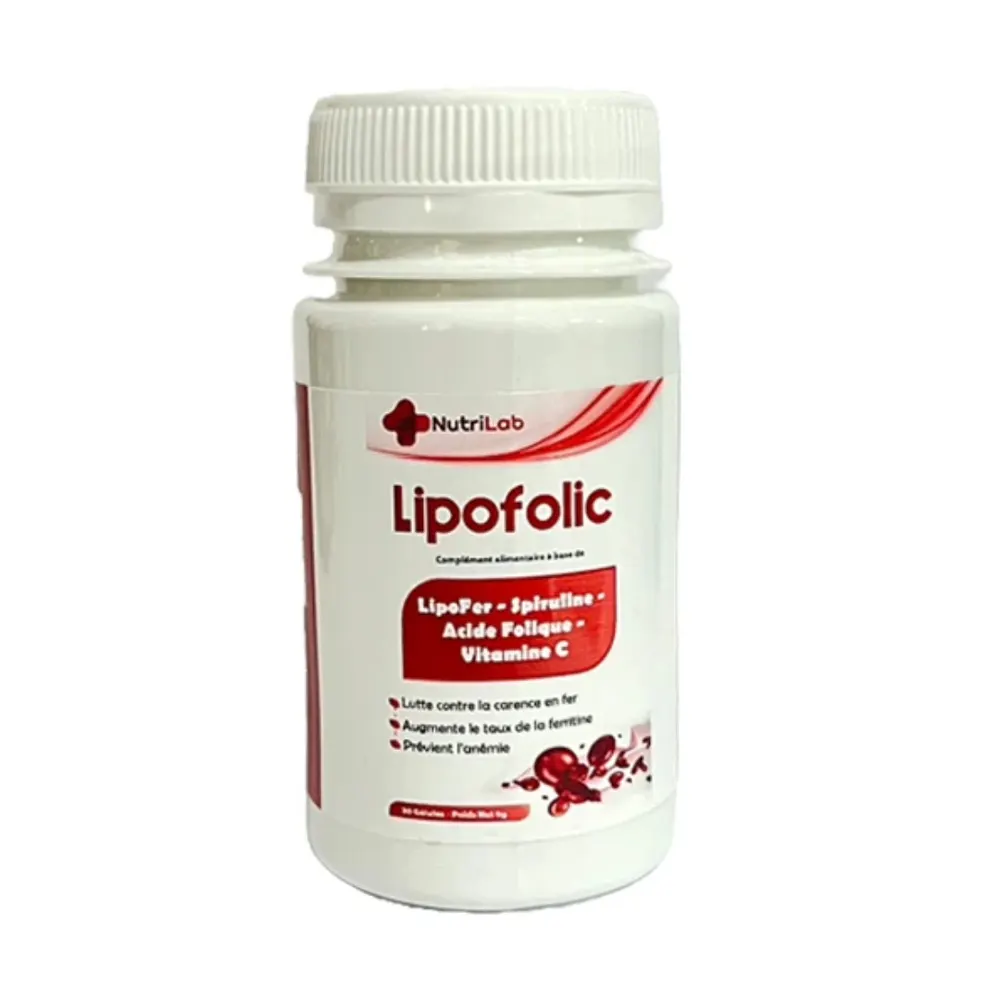 Nutrilab lipofolic 30 gélules