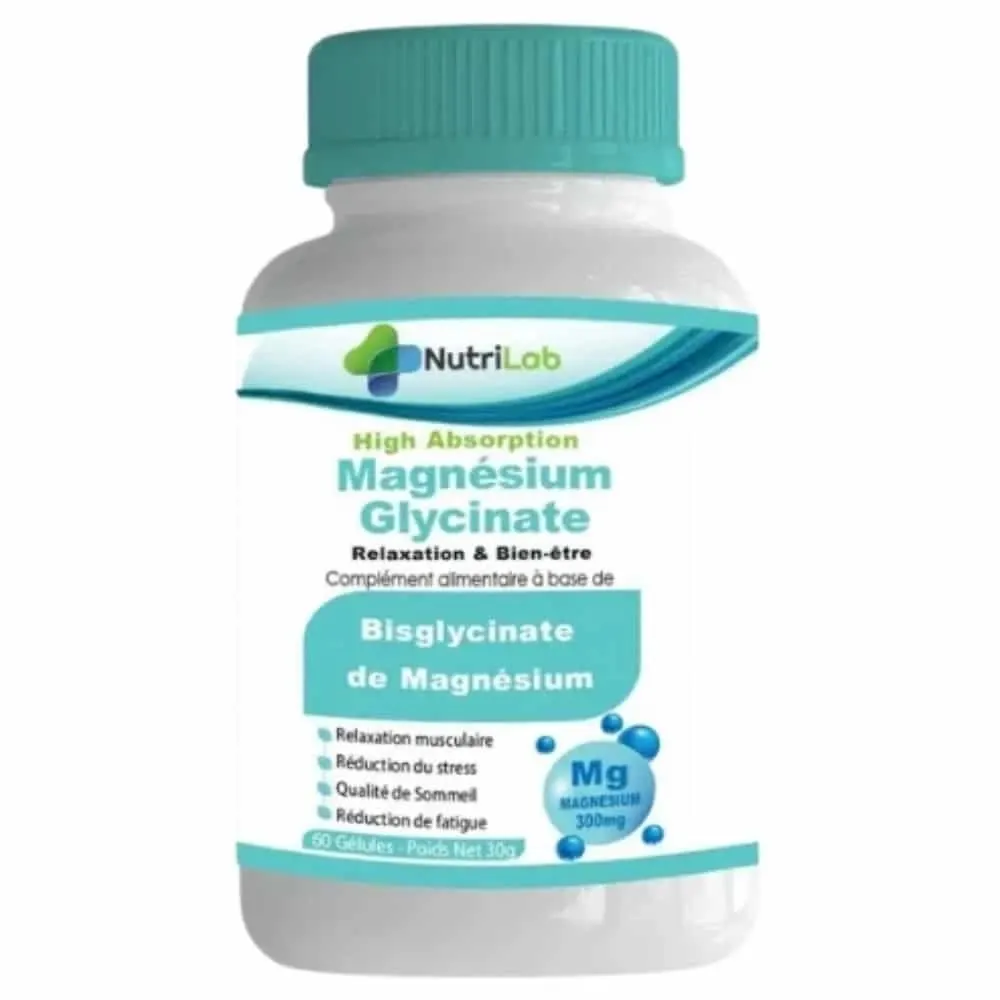 Nutrilab Magnesium Clycinate 300mg 60 Gelules