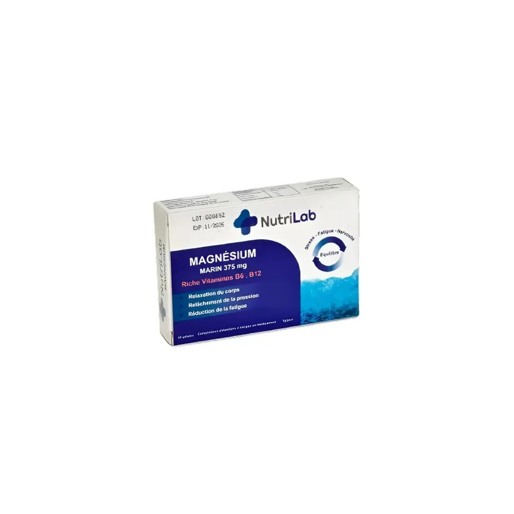 NUTRILAB Magnesium Marin 375mg 30 Gelules