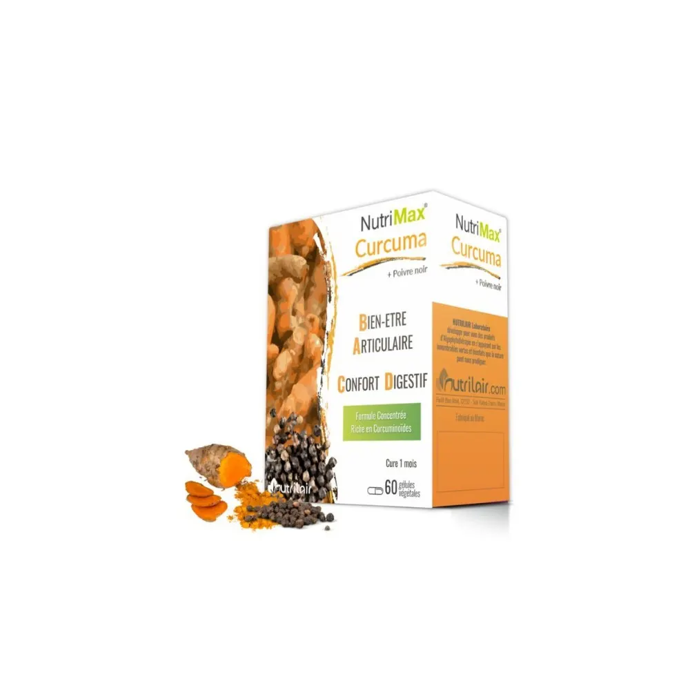 NUTRIMAX CURCUMA + POIVRE NOIR 60 gelules