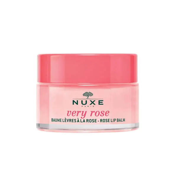 NUXE بلسم مرطب للشفاه بالورد، Very Rose 15 غ