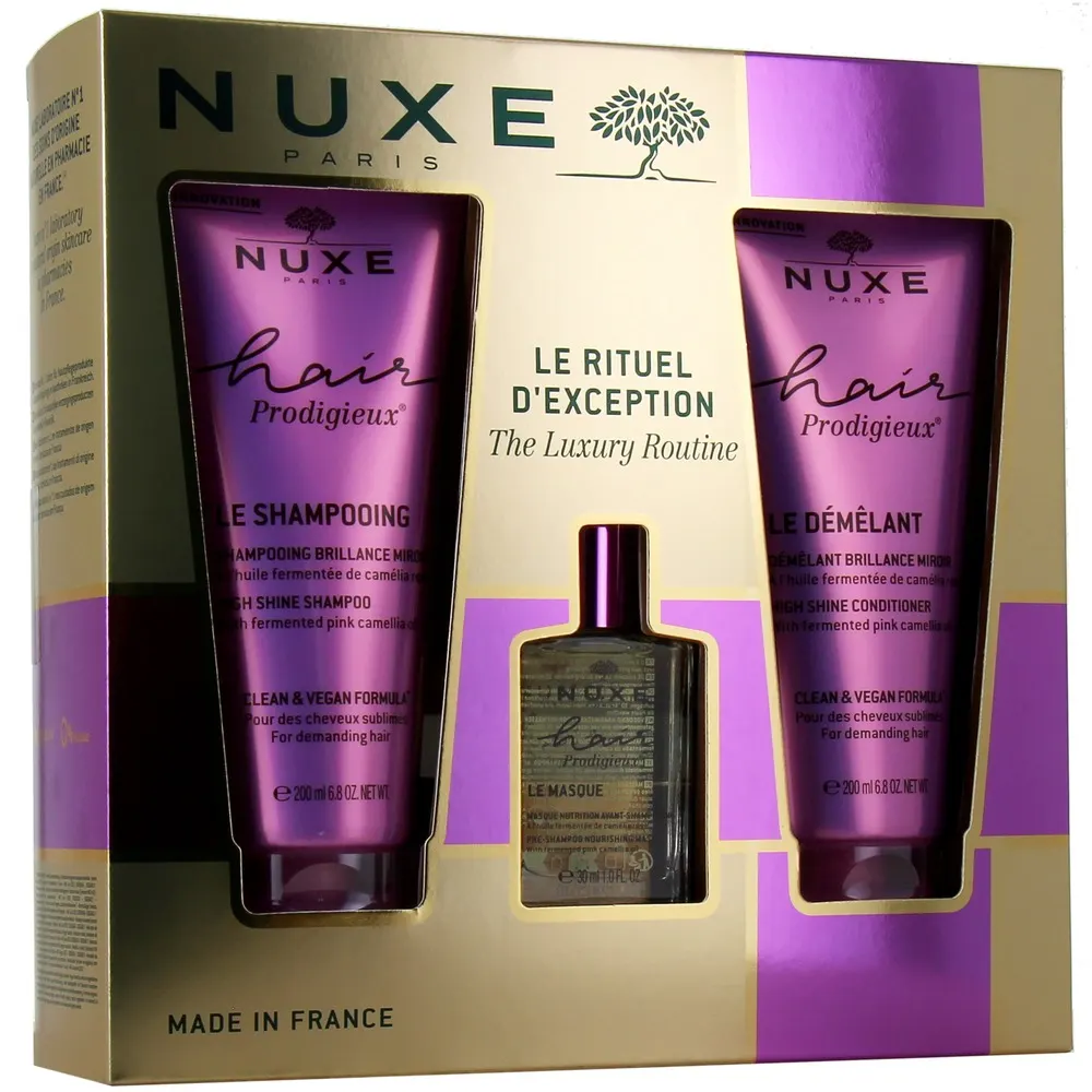 NUXE HAIR PRODIGIEUX مجموعة طقس العناية الاستثنائية بالشعر