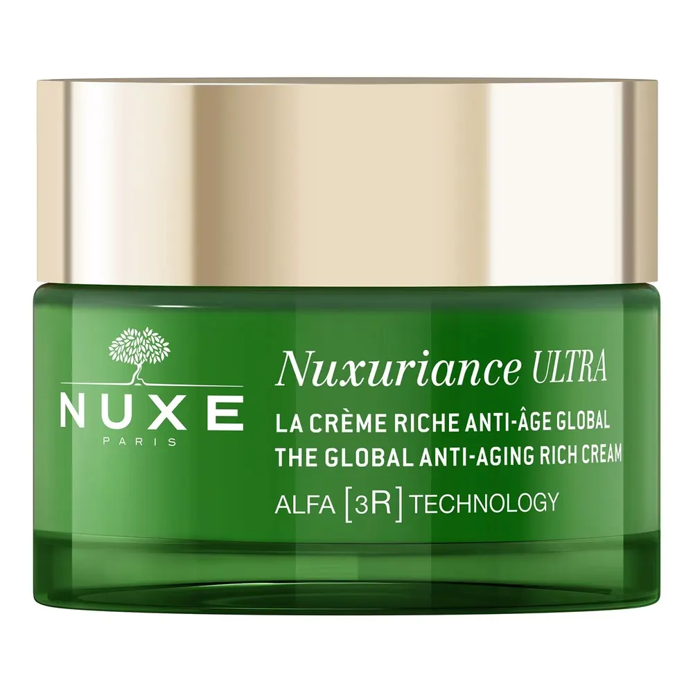 NUXE باك Nuxuriance Ultra كريم نهار غني مضاد للشيخوخة الشامل 50 مل للبشرة الجافة إلى الجافة جداً = كريم ليلي 15 مل هدية