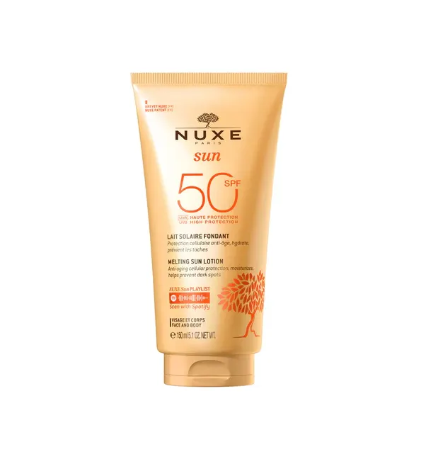NUXE SUN Lait Solaire Fondant Haute Protection SPF50 visage et corps 150ML
