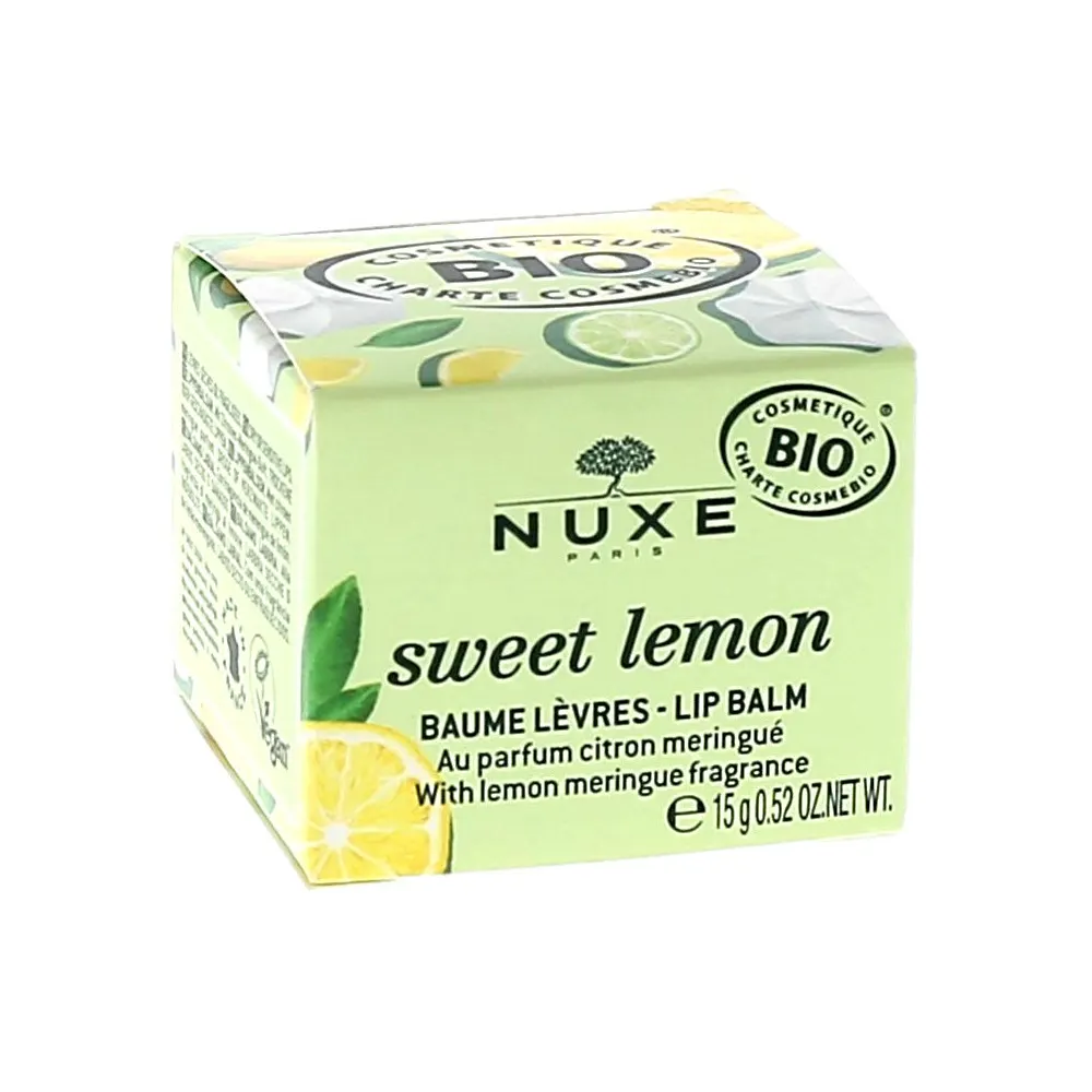 NUXE Sweet Lemon Baume Lèvres au parfum citron meringué, 15 gr
