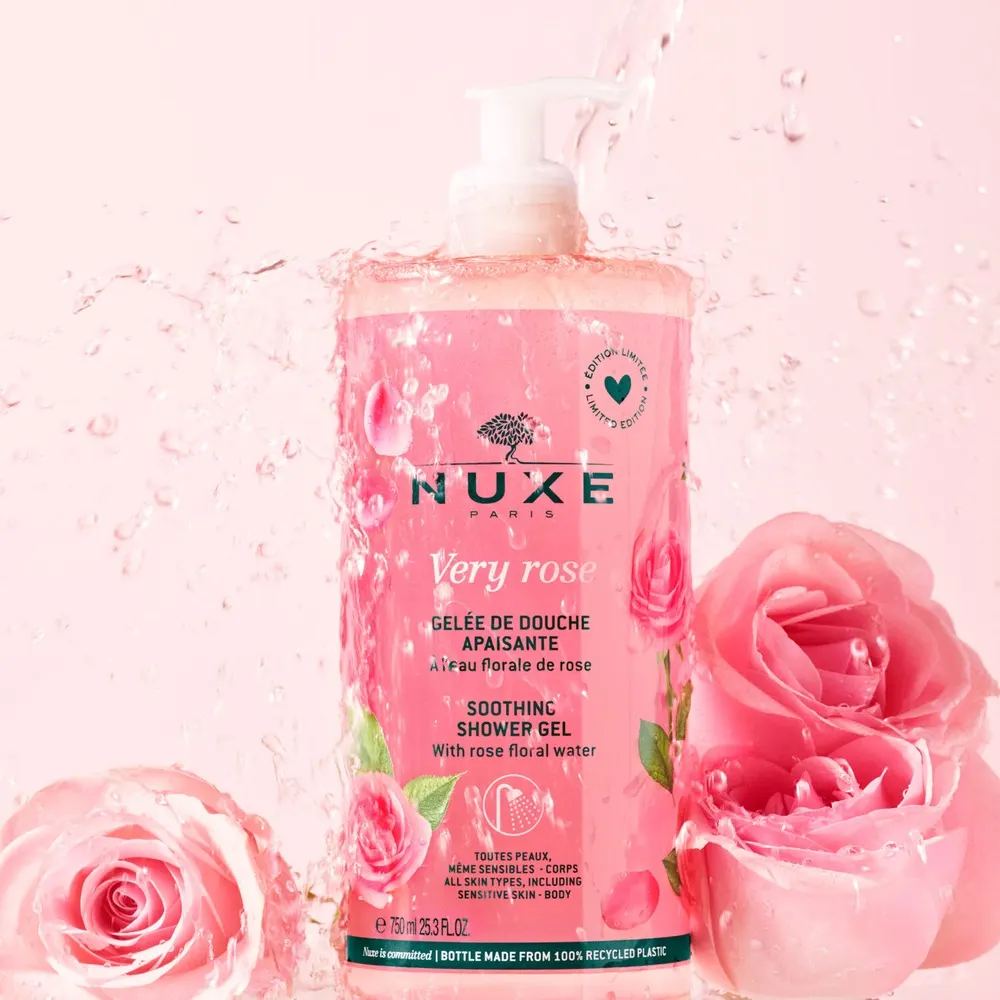 Nuxe Very Rose جل استحمام مهدئ 750 مل