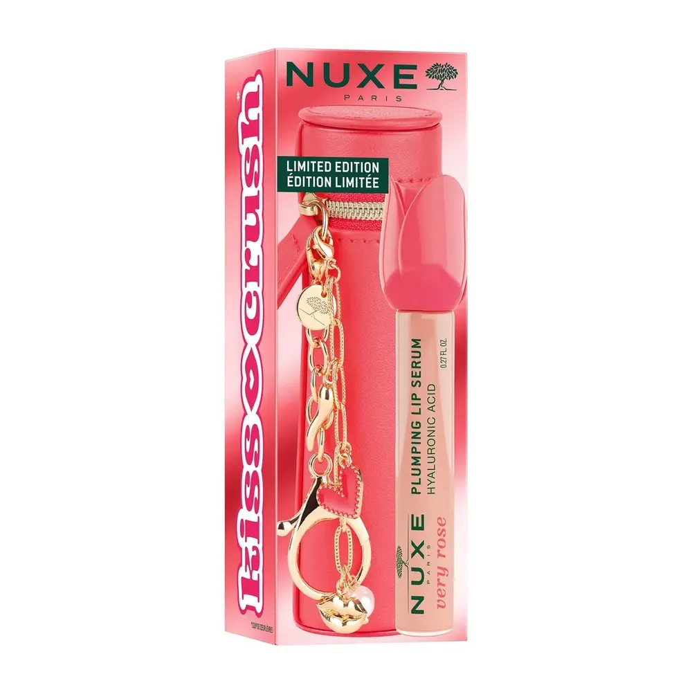 Nuxe Very Rose Sérum Lèvres Repulpant 8ml – Édition Limitée Étui & Charms