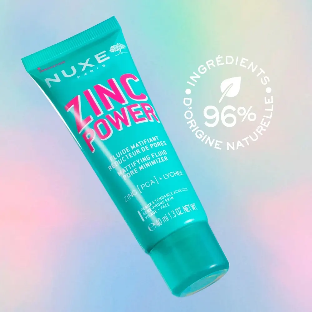 NUXE ZINC POWER FLUIDE MATIFIANT REDUCTEUR DE PORES 40 ML