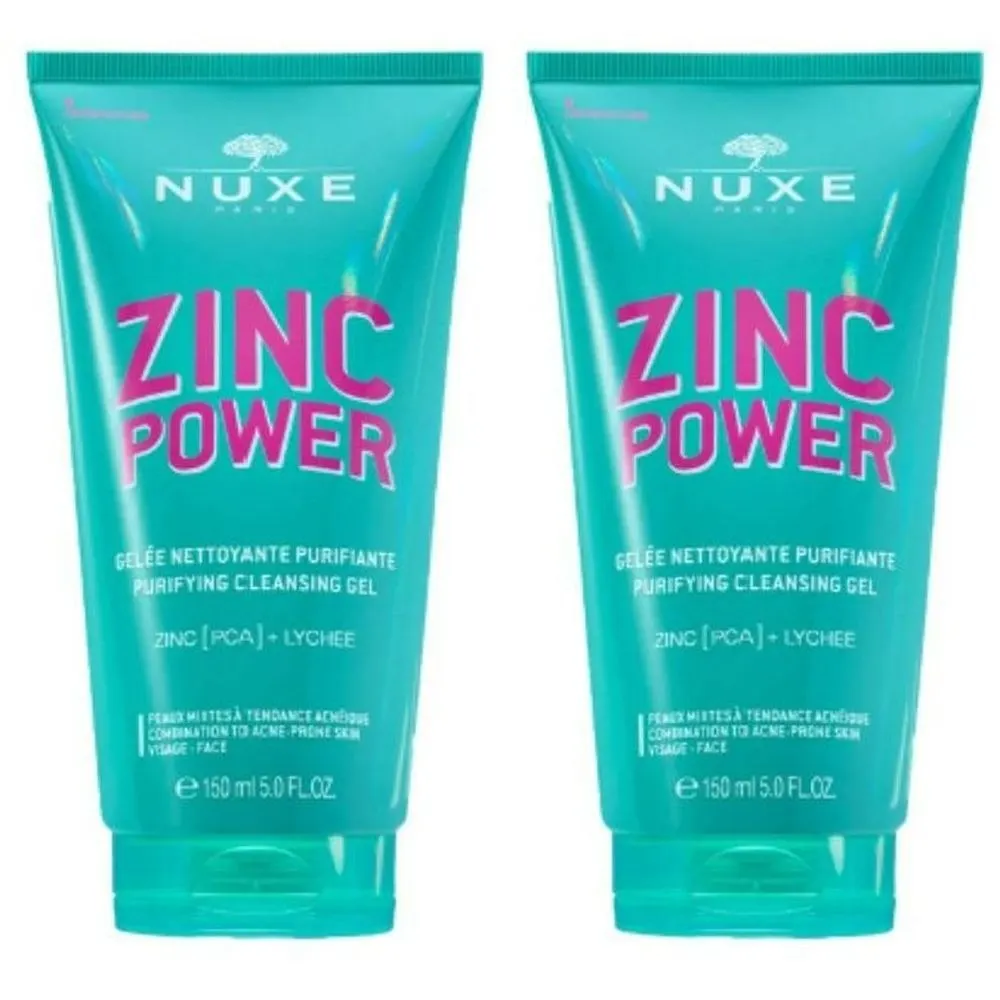 NUXE ZINC POWER GELEE NETTOYANTE PURIFIANTE 150 ML