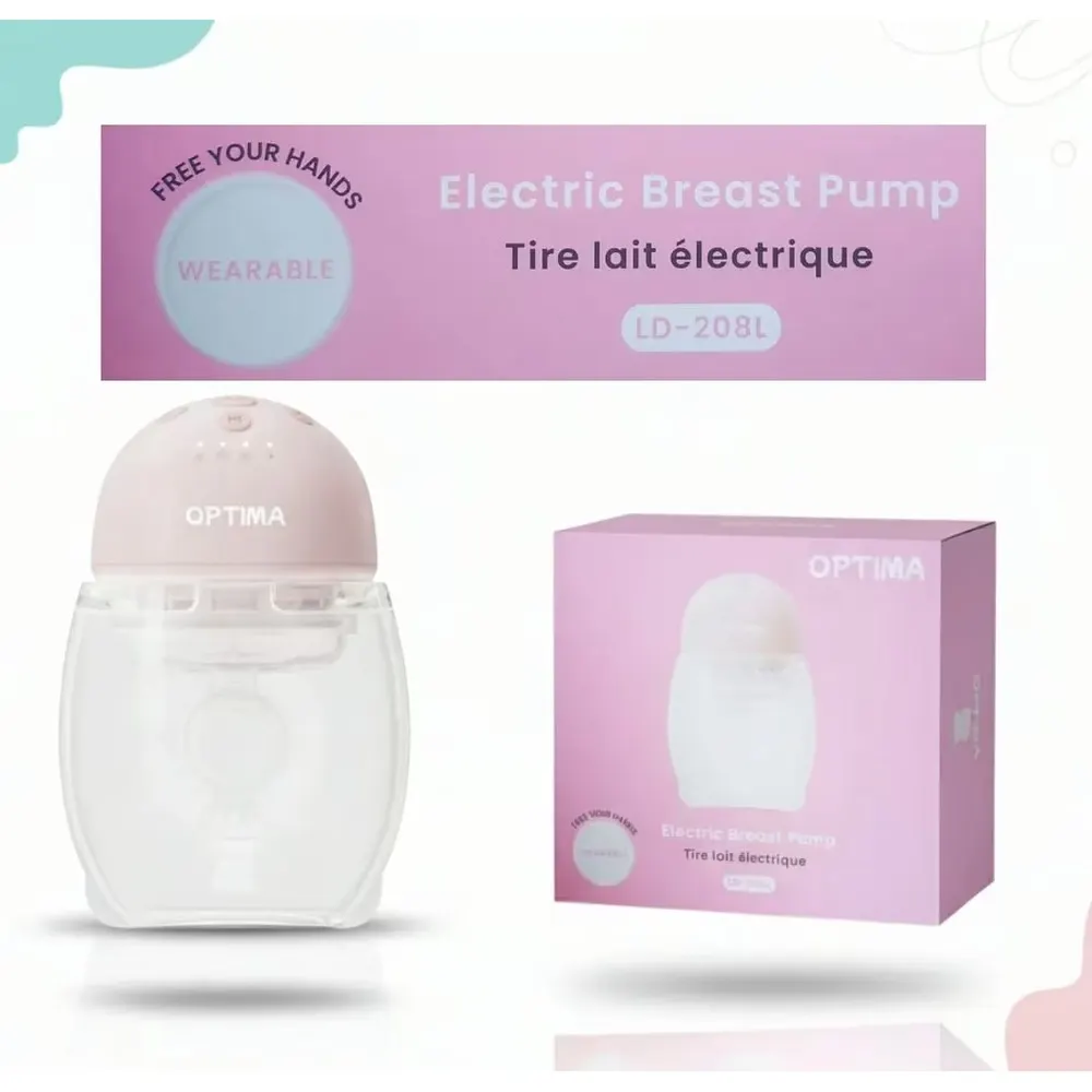 OPTIMA شفاط حليب كهربائي بدون استخدام اليدين