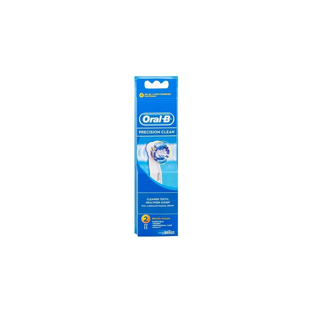 ORAL-B 2 رؤوس بديلة لفرشاة كهربائية Precision Clean