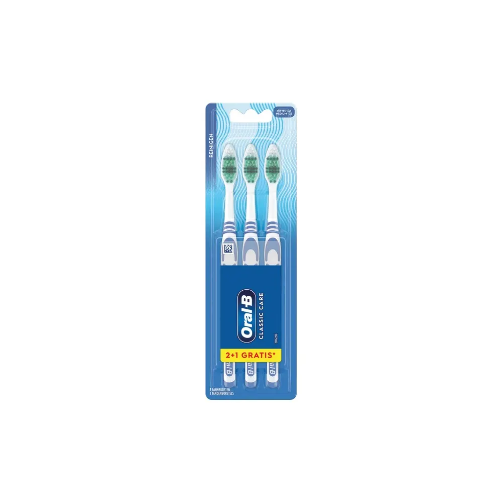 ORAL-B فرشاة أسنان CLASSIC عبوة كبيرة 2+1