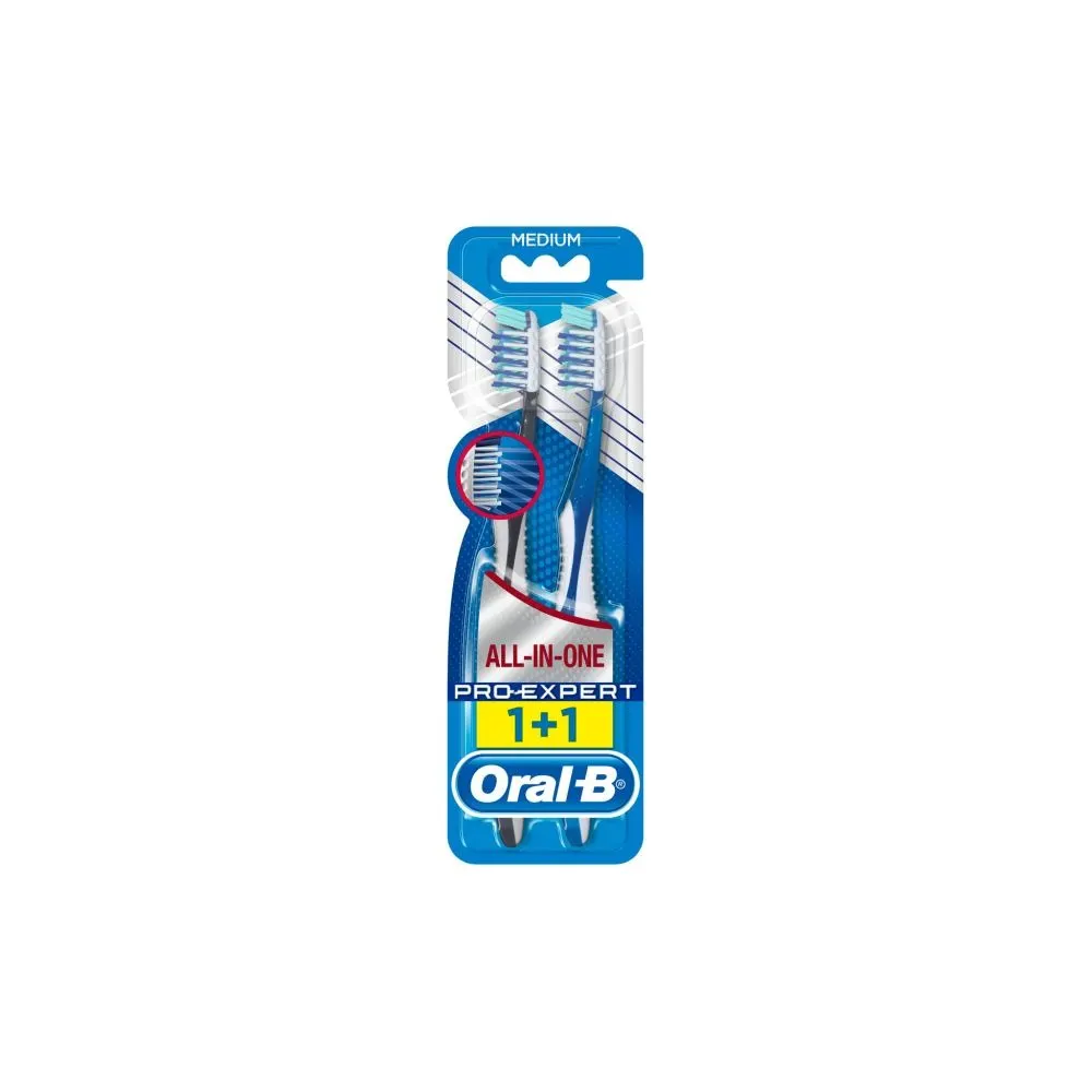 Oral-b فرشاة أسنان Pro-expert all-in-one 1+1 مجاناً متوسطة 40