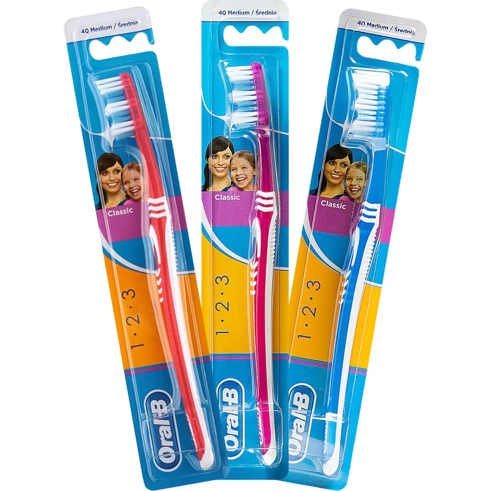 ORAL-B فرشاة أسنان متوسطة (2+1)