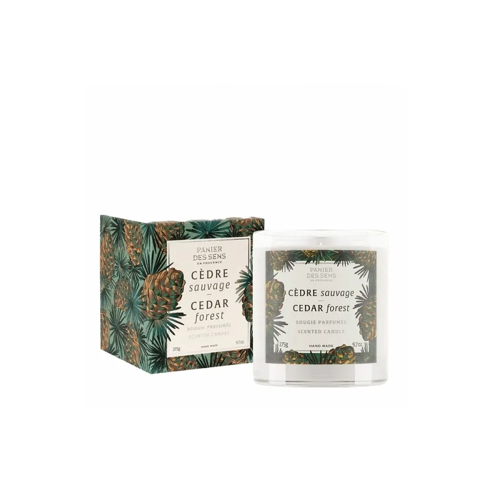 PANIER DES SENS Bougie parfumée Cèdre Sauvage 275G